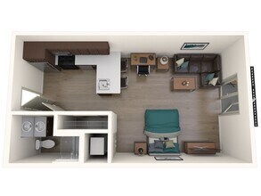 Studio B Private floor plan
